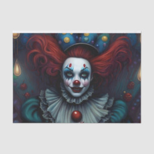 Papier Mousseline Papier de découpage pour Halloween Clown déplaisan