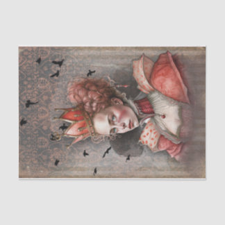 Papier Mousseline Papier de découpage Red Queen