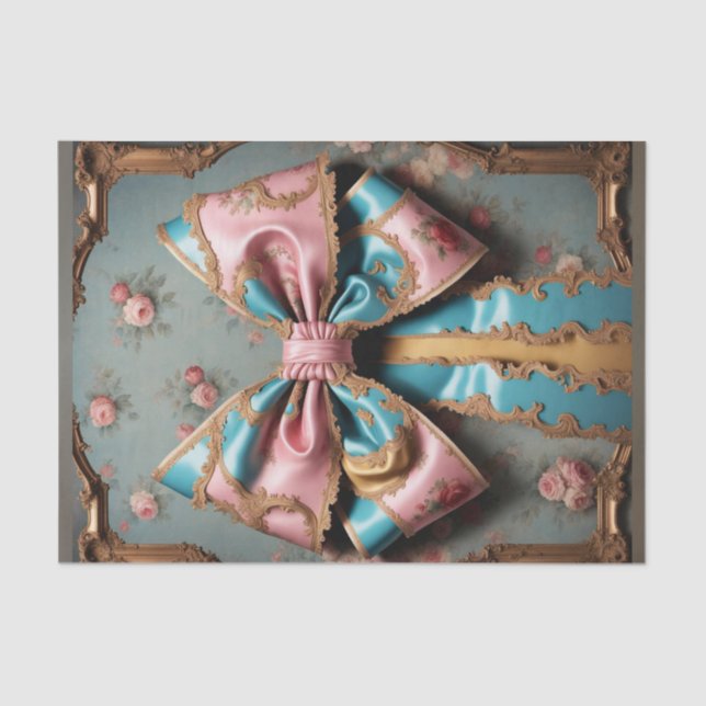 Papier Mousseline Papier de découpage Rococo Bow 2 de Paris (Recto)
