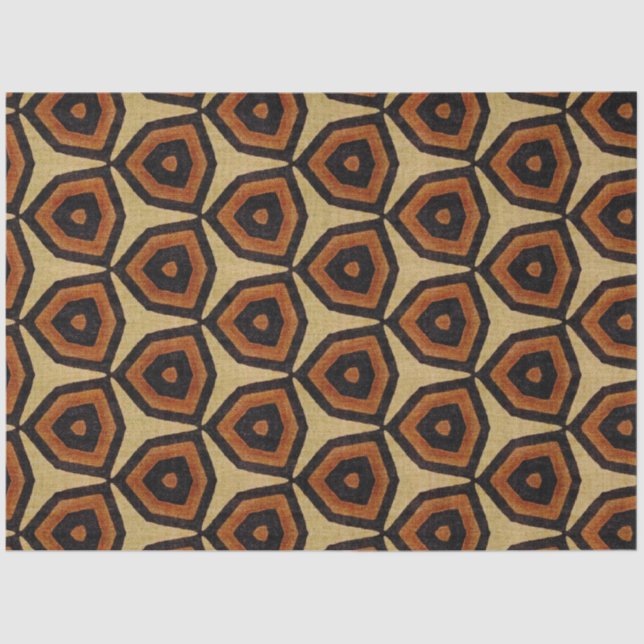 Papier Mousseline Papier de découpage textile africain (Recto)