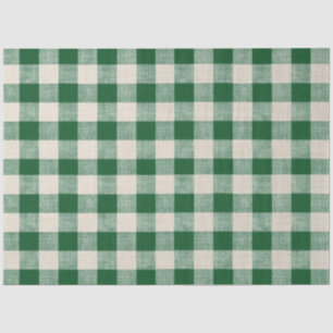 Papier Mousseline Papier de découpage vert et bleu Buffalo Check
