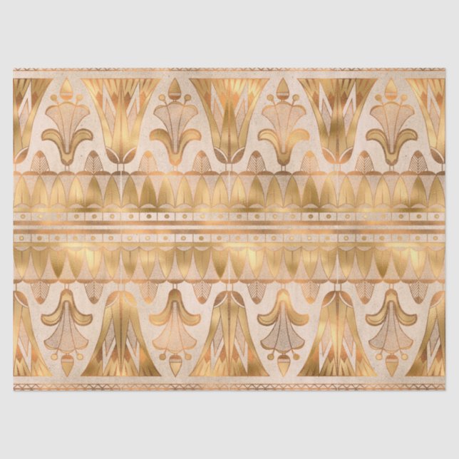 Papier Mousseline Papier de fond Art déco Gold Shimmer (Recto)