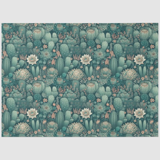 Papier Mousseline Papier de fond Cactus Dreams (Recto)