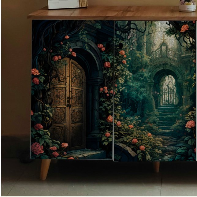 Papier Mousseline Papier de fond de découpage des portes secrètes (Créateur téléchargé)