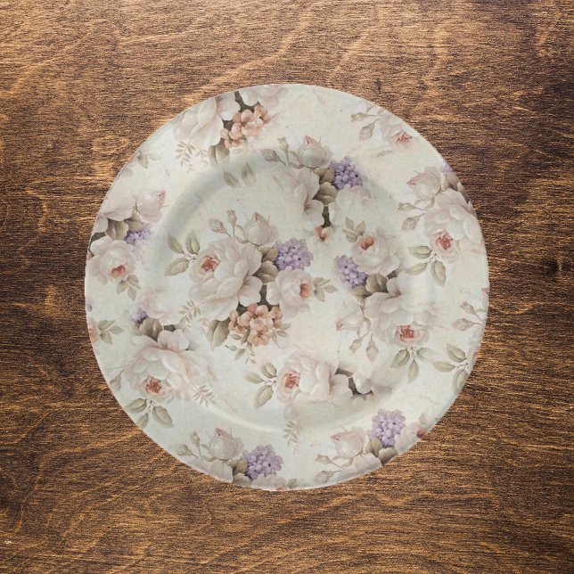 Papier Mousseline Papier de fond de découpage floral blanc (Créateur téléchargé)