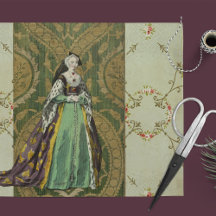 Papier de fond de découpage Pourcentage Renaissanc