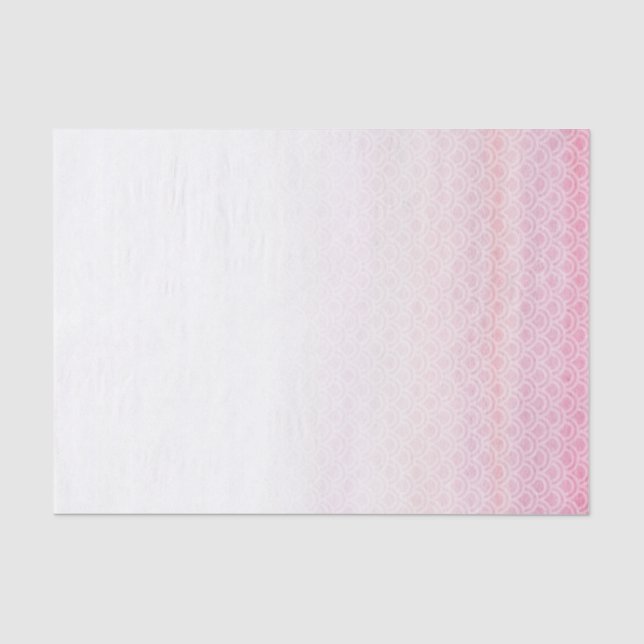 Papier Mousseline Papier de fond de table de sirène rose (Recto)