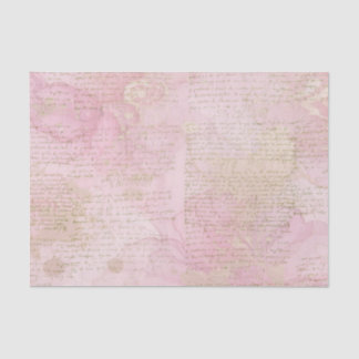 Papier Mousseline Papier de fond rose et or