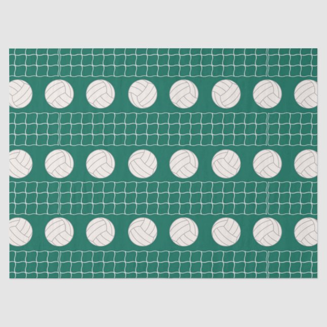 Papier Mousseline Papier de motif de sport de volleyball (Recto)