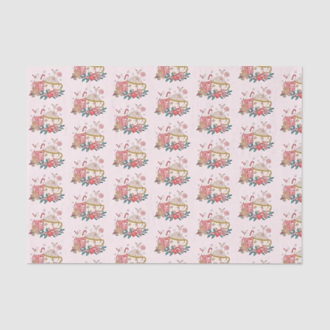 Papier Mousseline Papier de Noël mignon (Recto)