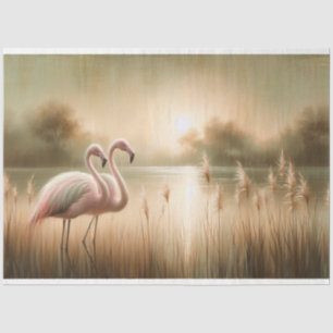 Papier Mousseline Papier de papier de découpage de Flamant rose