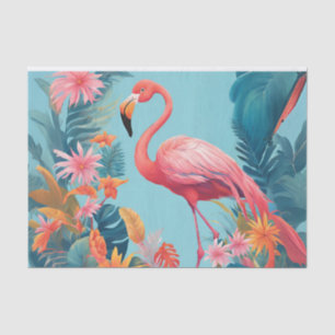 Papier Mousseline Papier de papier de découpage Flamant rose fabuleu