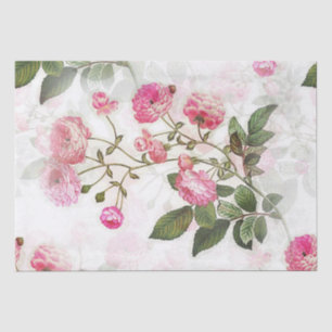 Papier Mousseline Papier de papier de découpage rose Vintage
