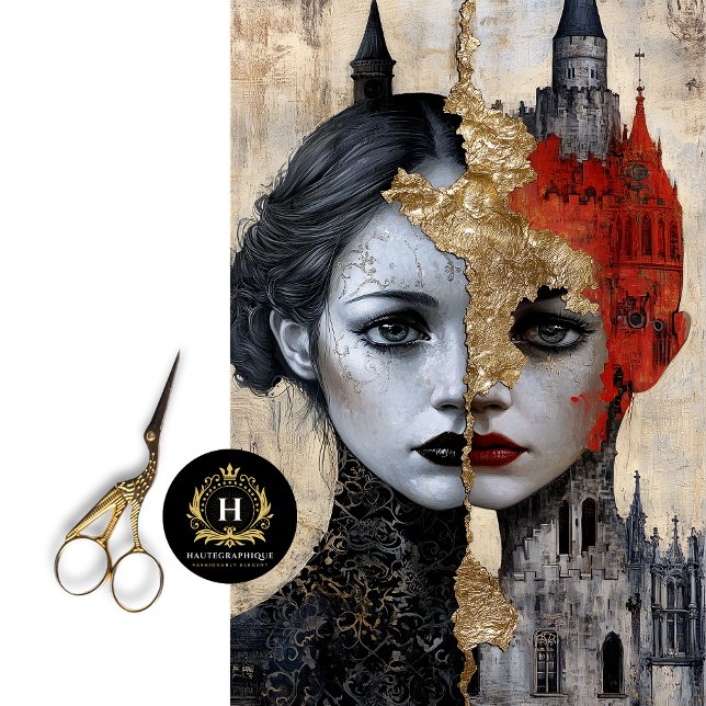 Papier Mousseline Papier de papier Frankenstein Decoupage (Créateur téléchargé)