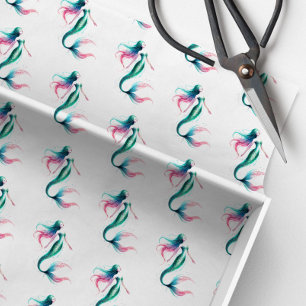 Papier Mousseline Papier de papier Motif de sirène