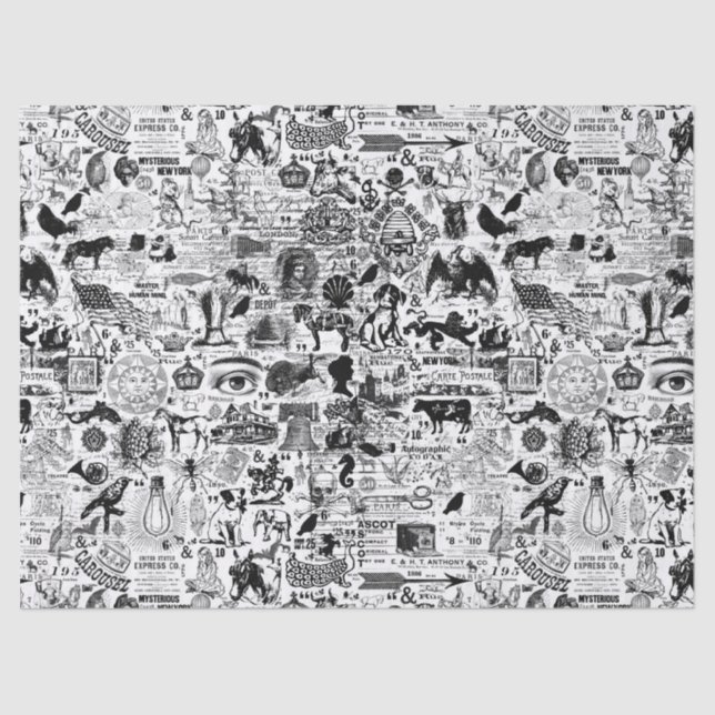 Papier Mousseline Papier de papier ou de découpage d'illustrations V (Recto)