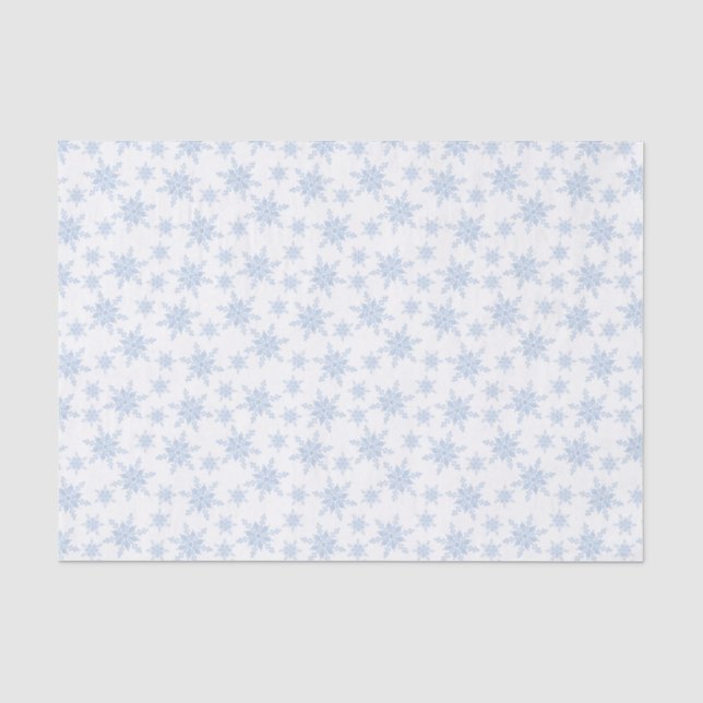 Papier Mousseline Papier de papier tissu de flocon bleu (Recto)