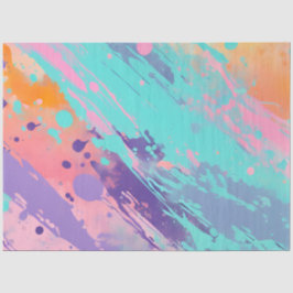 Papier Mousseline Papier de papier tissu de peinture à motif coloré
