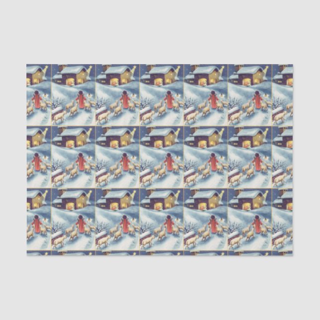 Papier Mousseline Papier de papier tissu Little Angel Sheep Herder (Recto)