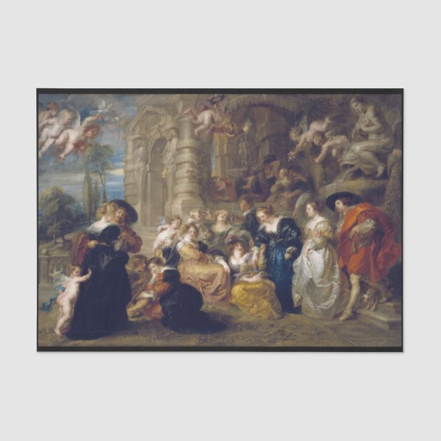 Papier Mousseline papier de tissu baroque art découpage (Recto)
