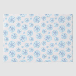 Papier Mousseline Papier de tissu bleu de sable d'Aqua