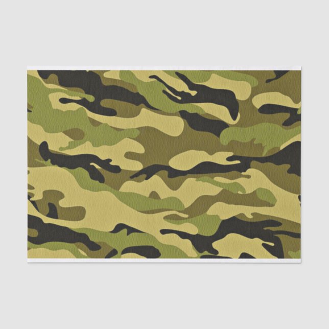Papier Mousseline papier de tissu de camouflage (Recto)