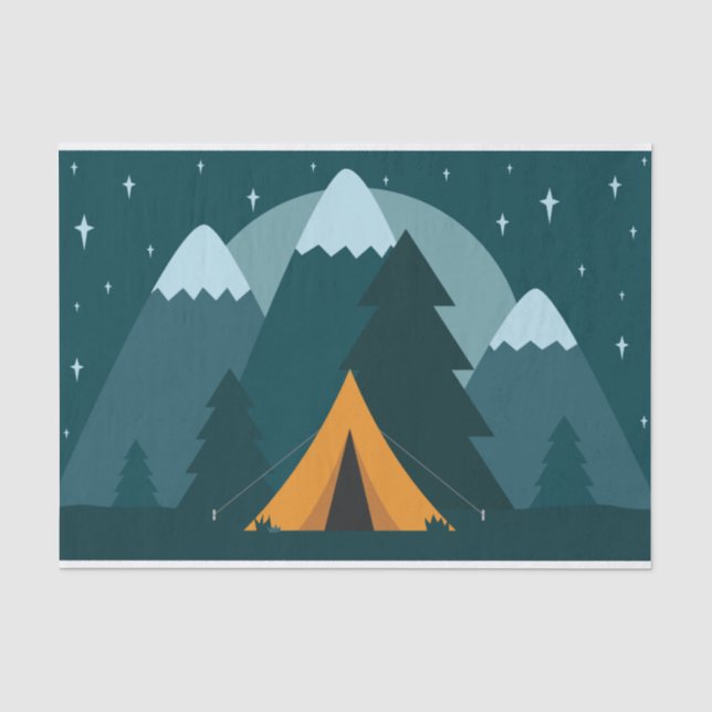 Papier Mousseline papier de tissu de camping (Recto)