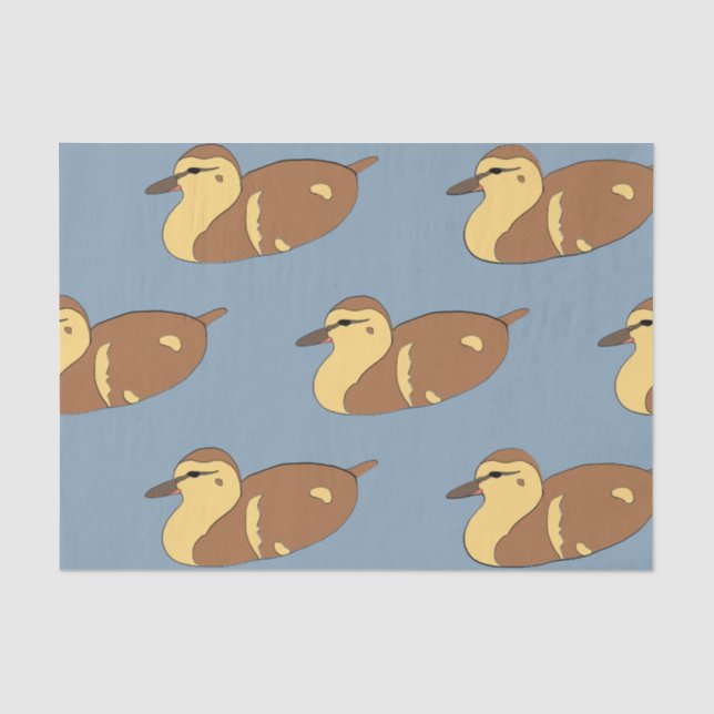 Papier Mousseline papier de tissu de canard sauvage (Recto)