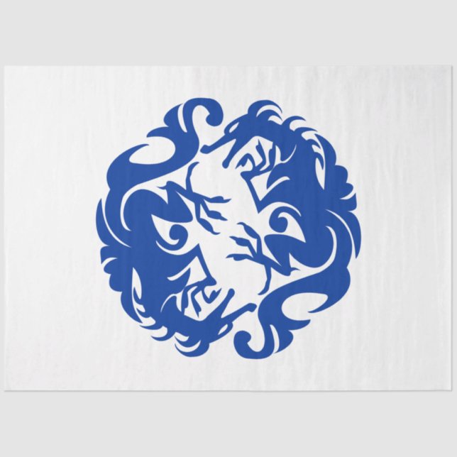 Papier Mousseline papier de tissu de dragons (Recto)