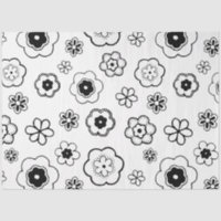 papier de tissu de fleurs de dessin animé