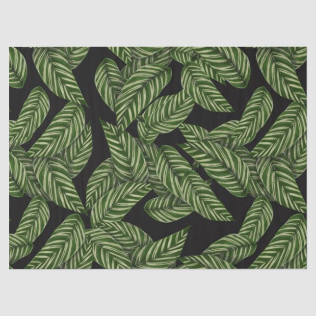 Papier Mousseline papier de tissu de la jungle feuille (Recto)