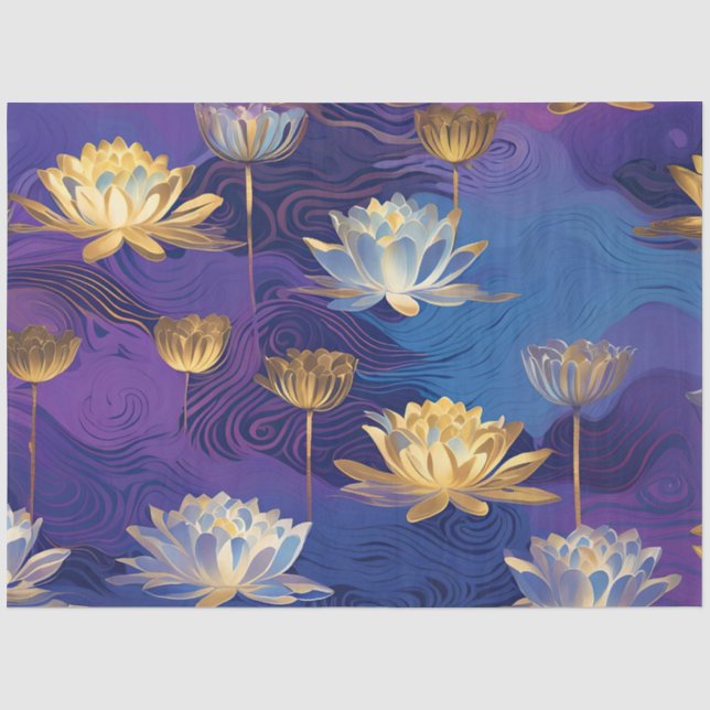 Papier Mousseline papier de tissu de lotus (Recto)