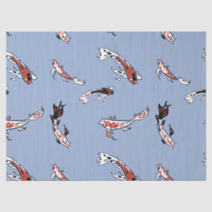 Papier Mousseline papier de tissu de poisson koi