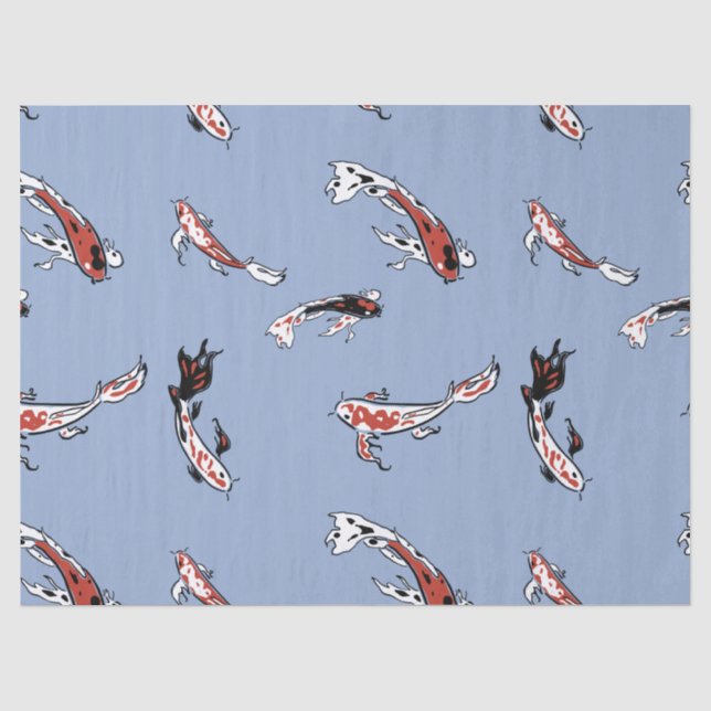 Papier Mousseline papier de tissu de poisson koi (Recto)