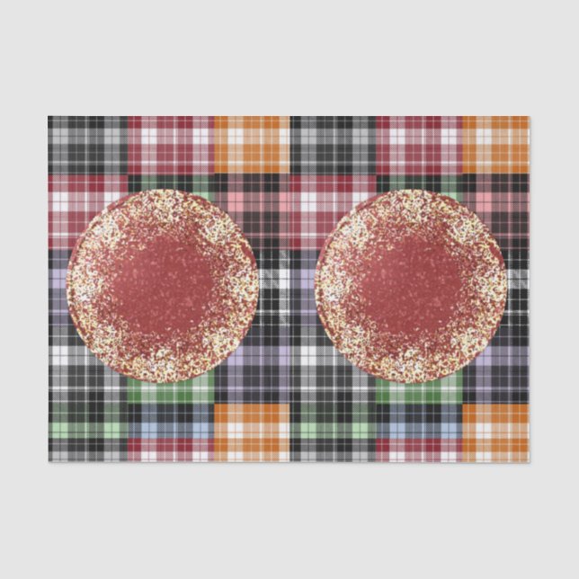 Papier Mousseline Papier de tissu décoratif Plaid (Recto)