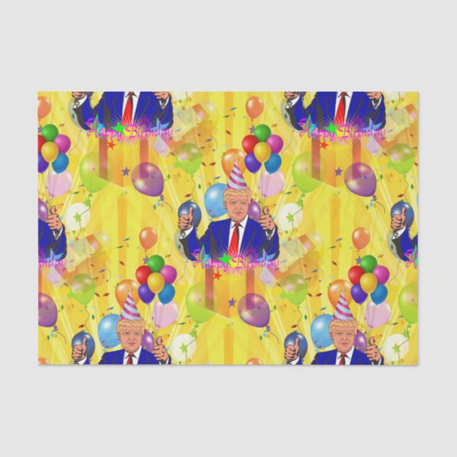 Papier Mousseline papier de tissu donald trump (Recto)