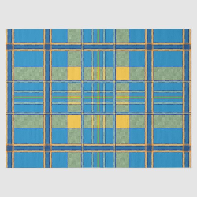 Papier Mousseline papier de tissu écossais plaid (Recto)