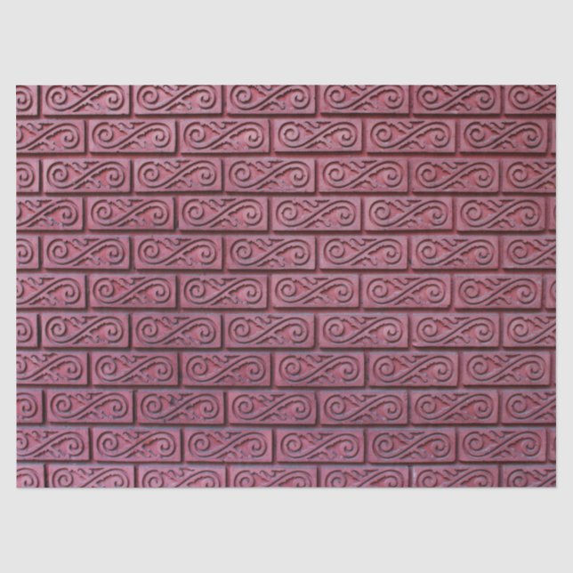 Papier Mousseline papier de tissu en briques (Recto)