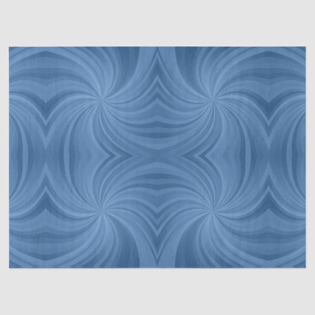 Papier Mousseline papier de tissu en spirale bleue (Recto)