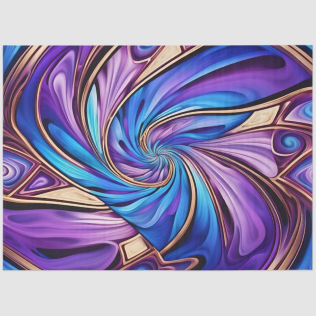 Papier Mousseline papier de tissu en spirale vive (Recto)