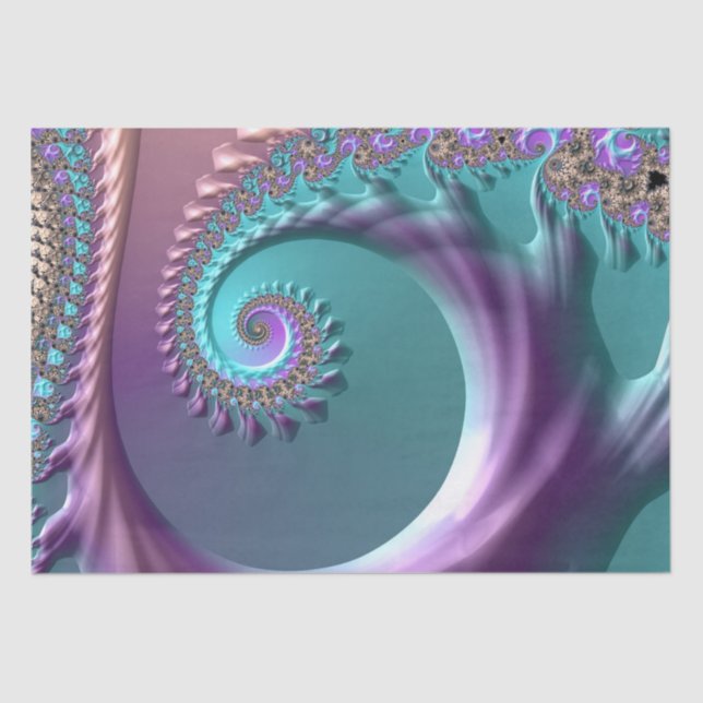 Papier Mousseline papier de tissu fractal du ressort (Recto)