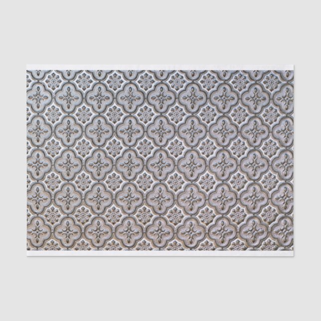 Papier Mousseline papier de tissu gothique baroque (Recto)