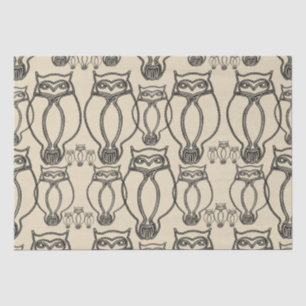 Papier Mousseline Papier de tissu motif de hibou