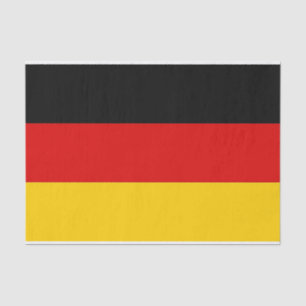 Papier Mousseline Papier de tissu patriotique avec drapeau d'Allemag