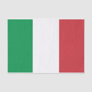 Papier Mousseline Papier de tissu patriotique avec drapeau d'Italie