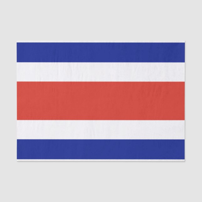 Papier Mousseline Papier de tissu patriotique avec drapeau du Costa  (Recto)