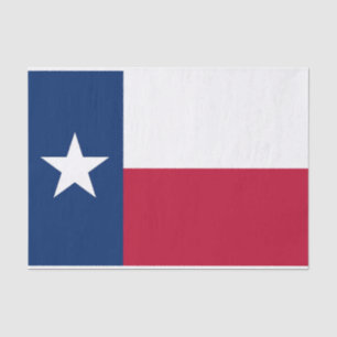 Papier Mousseline Papier de tissu patriotique avec drapeau Texas, US