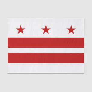 Papier Mousseline Papier de tissu patriotique avec drapeau Washingto