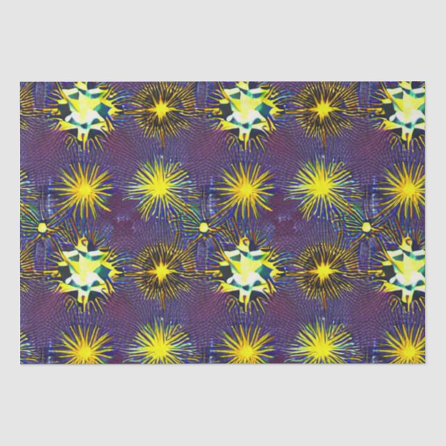 Papier Mousseline Papier de tissu Starburst (Recto)