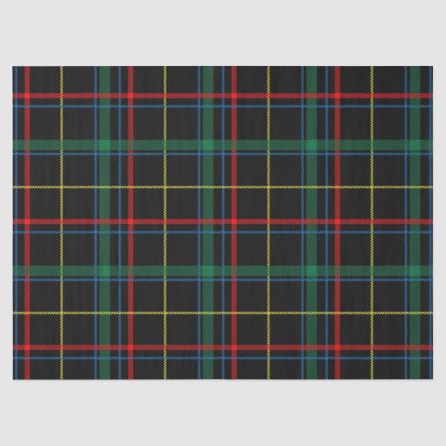 Papier Mousseline papier de tissu tartan plaid (Recto)